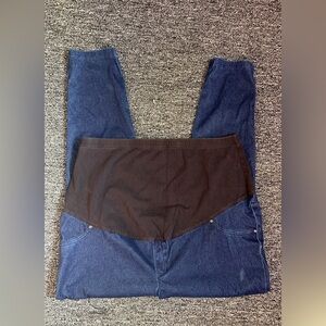 Time and Tru Blue Denim Maternity Pants